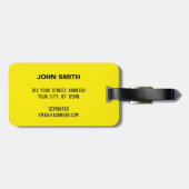 すごいパパカラフル漫画ポップ・アートのー ラゲッジタグ (裏面横)