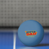 すごいパパグラフィックと自分の写真 卓球ボール (ネット)