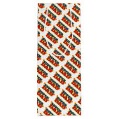 すごいパパグラフパターン（の模様が）あるギフトボトルバッグ ワインギフトバッグ (裏面)