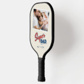 すごいパパファミリー写真誕生日パーソナライズされた ピックルボールラケット (左)