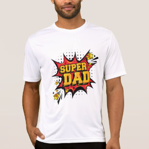 すごいパパモダン漫画本スタイルパパプレゼント Tシャツ