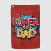 すごいパパ口ひげモダングランジ ゴルフタオル (正面)