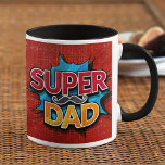 すごいパパ口ひげモダングランジ マグカップ<br><div class="desc">すごいパパモダンMustache Coffee Mugは赤と黄色のタイポグラフィでモダン文字の「パパ」を備え、青と赤の背景に口ひげでアクセントを付けた。誕生日、父の日、クリスマス、休日などのパパのための贈り物。Evco Studio www.zazzle.com/store/evcostudioによって作成</div>