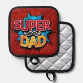 すごいパパ口ひげモダングランジ 鍋敷き (正面/裏面)