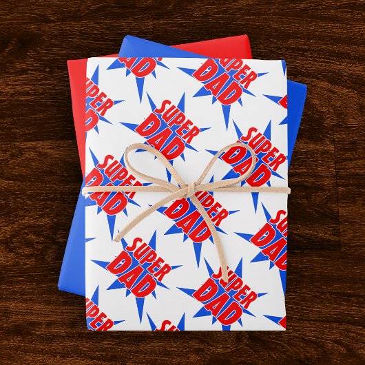 すごいパパ父の日のギフトラップ ラッピングペーパーシート
