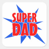 すごいパパ父の日ステッカー スクエアシール (正面)