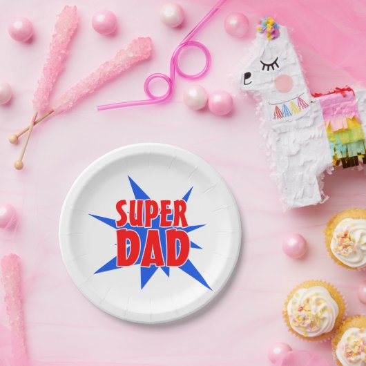 すごいパパ父の日パーティー紙プレート ペーパープレート (パーティー)