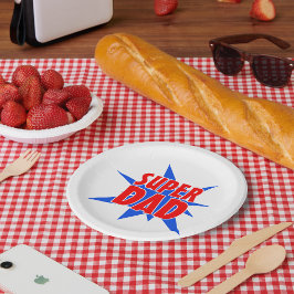 すごいパパ父の日パーティー紙プレート ペーパープレート