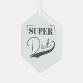 すごいパパ ガラスオーナメント (正面左)