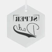 すごいパパ ガラスオーナメント (裏面)