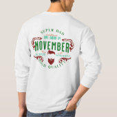 すごいパパ、シンプルエレガント父の日の贈り物 Tシャツ (裏面)