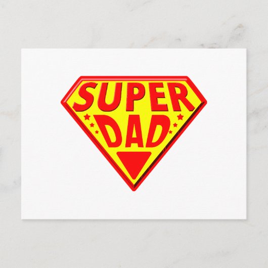 すごいパパ – ハッピーファーザーズ・デイ ポストカード (正面)