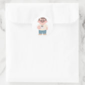 👨すごいパパ ラウンドシール (バッグ)