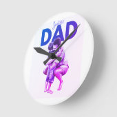 すごいパパ ラウンド壁時計 (傾斜)