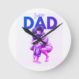 すごいパパ ラウンド壁時計