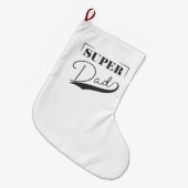 すごいパパ ラージクリスマスストッキング (正面 (吊り時))
