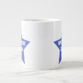 すごいパパ |父の日の青い星 ジャンボコーヒーマグカップ (正面)