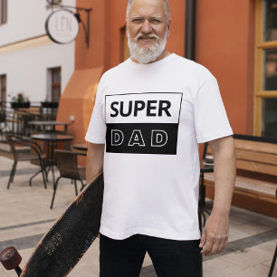 すごいパパ 白黒パパ Tシャツ