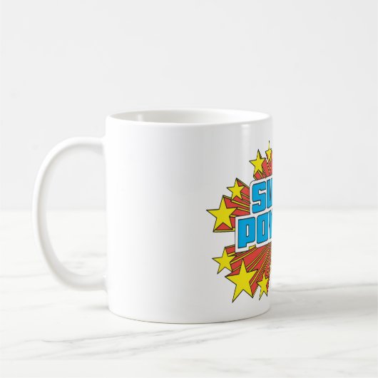 すごいパワー™ロゴ青 コーヒーマグカップ (左)