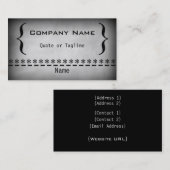 すごいビジグランジネス・カード（グレー） 名刺 (正面/裏面)