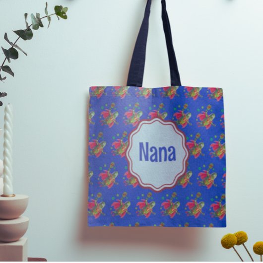 すごいピクレおもしろいマンダークブルーパーソナライズされた トートバッグ