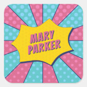 (すごいピンク) スクエアシール (正面)