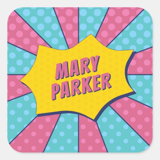 (すごいピンク) スクエアシール (正面)