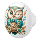 すごいフクロウ セラミックノブ (右)