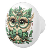 すごいフクロウ セラミックノブ (右)