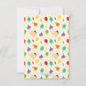 すごいブンブンいう音シンプルお誕生日ケーキ サンキューカード (裏面)