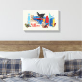 すごいペット巡視都市 キャンバスプリント (インサイチュ (寝室))