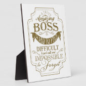 すごいボス感謝していユー フォトプラーク (側面)