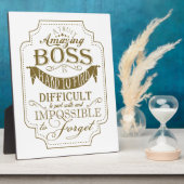 すごいボス感謝していユー フォトプラーク (側面)