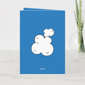 すごいポップ・アートの!黄色のシェード、おもしろい空白の、 シーズンカード (裏面)