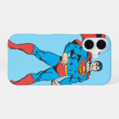 すごいポーズの男 iPhone 16ケース (裏面横)
