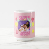 すごいマピンクとカラフルハート |母の日 コーヒーマグカップ (中央)