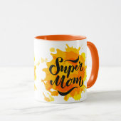 すごいママオレンジとイエローマグ マグカップ (正面右)
