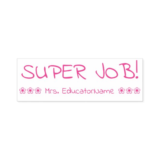 「すごい仕事！」 学校先生スタンプ セルフインキングスタンプ (デザイン)