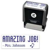 「すごい仕事！」 教育者のゴム印 セルフインキングスタンプ (インサイチュ)