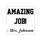 「すごい仕事!」 確認用ゴム印 ラバースタンプ (インプリント)