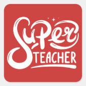 すごい先生 スクエアシール (正面)