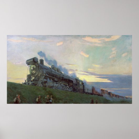すごい動力蒸気機関， 1935 ポスター (正面)