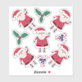 すごい可愛いサンタ シール (シート)