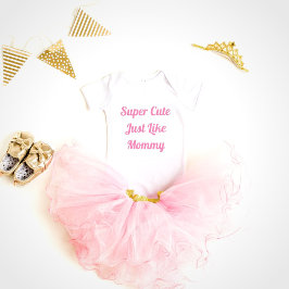 すごい可愛いママ赤ちゃんボディスーツ ベビーボディスーツ