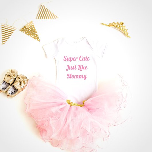 すごい可愛いママ赤ちゃんボディスーツ ベビーボディスーツ