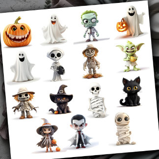 すごい可愛い不気味ハロウィン シール
