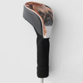 すごい可愛い茶フランスの牛 ゴルフヘッドカバー (アングル)