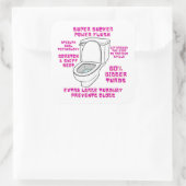 すごい吸盤トイレのユーモア スクエアシール (バッグ)