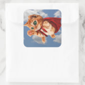 すごい子猫 スクエアシール (バッグ)