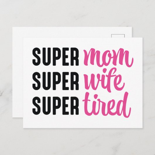 すごい母すごい妻すごい疲 ポストカード (正面/裏面)
